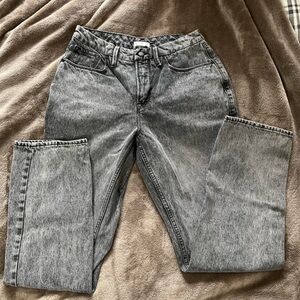 Good American Good Icon Straight Gray (Black) colored Jeans Size 8/29
